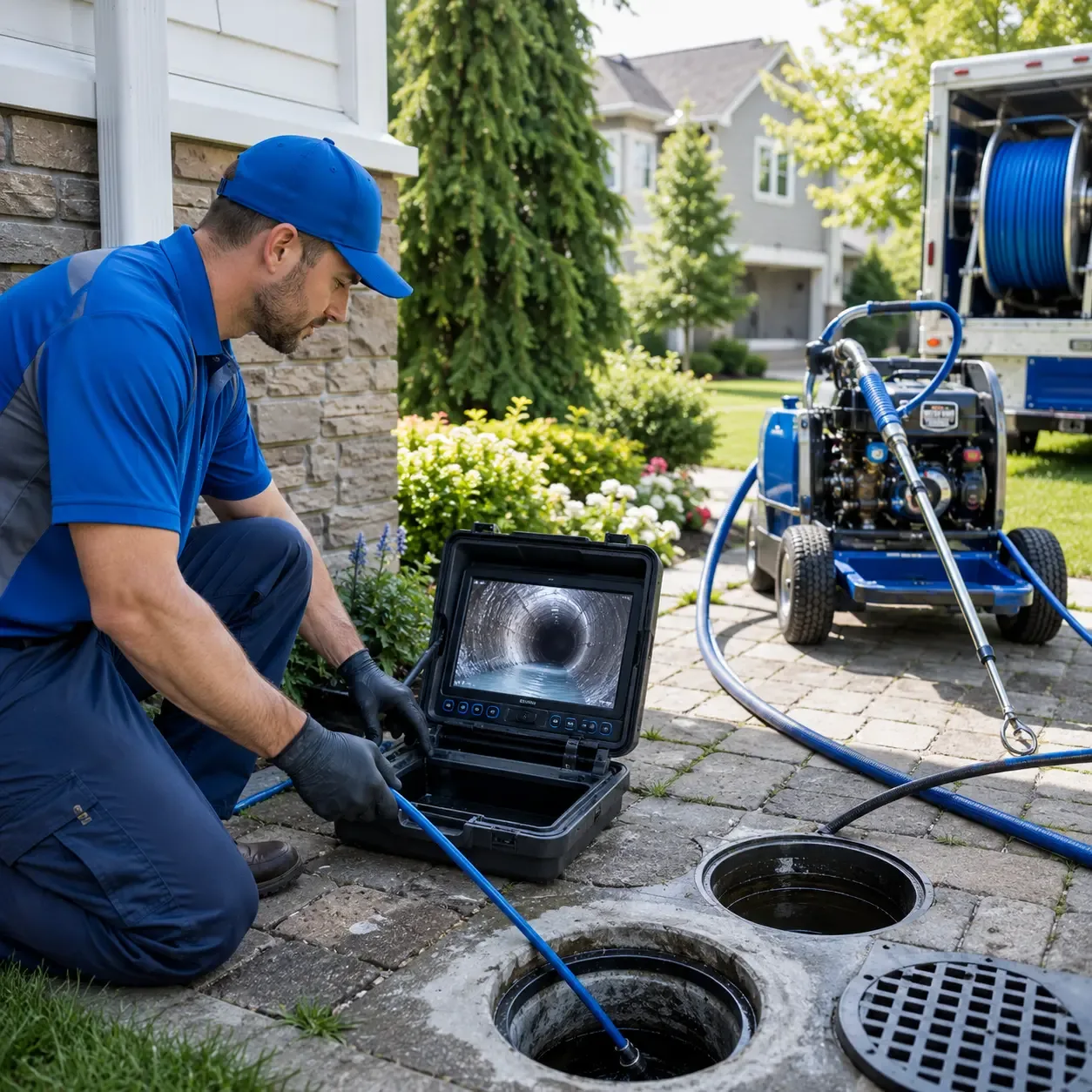 Outdoor drain cleaning professionals serving Warren, ME